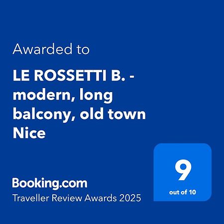 Le Rossetti B. - Modern, Long Balcony, Old Town Nice Ngoại thất bức ảnh